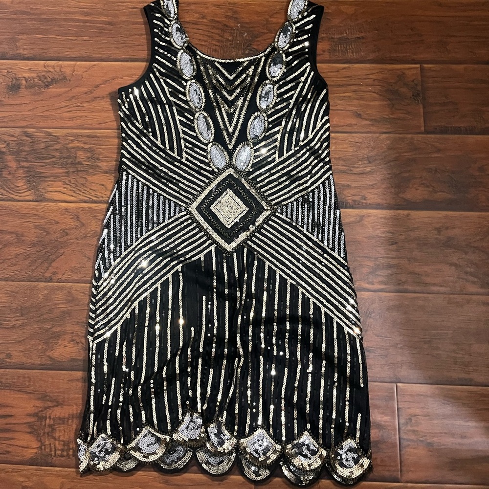 Sequins flapper / great gatsby dress